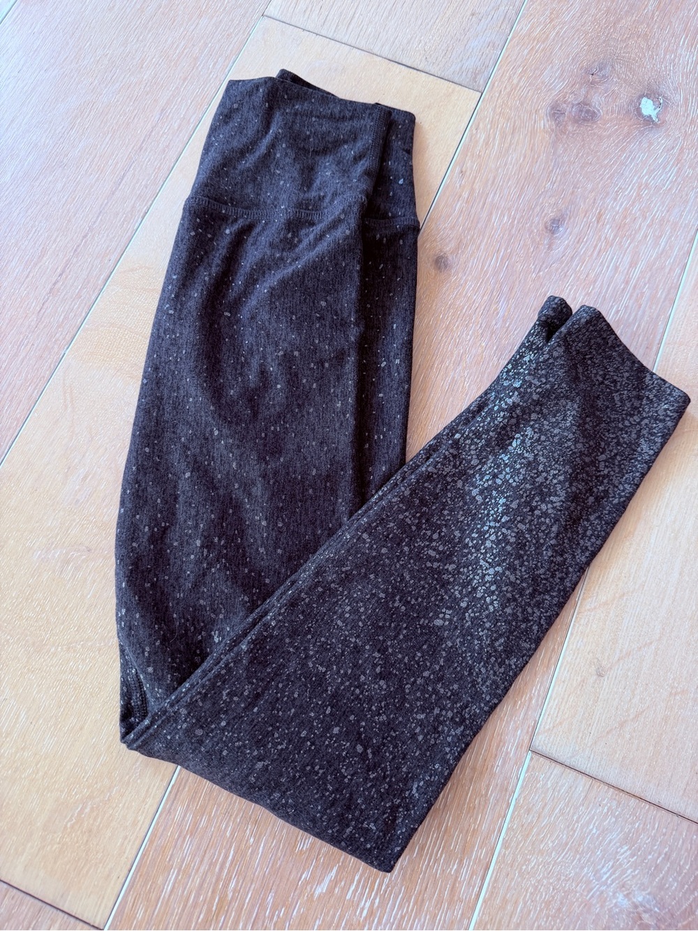 Carbon38 Black Speckled Kids Leggings